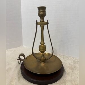 Vintage the toscany vintage brass gimbal ship’s candlestick holder